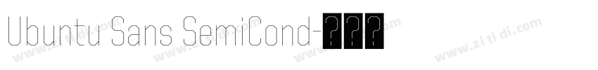 Ubuntu Sans SemiCond字体转换